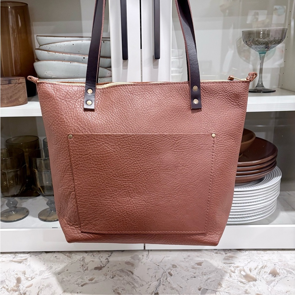 Portland Leather Brown Tote Bag